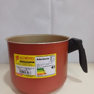 Leiteira Antiaderente JR Alumínio N°12 Vermelha