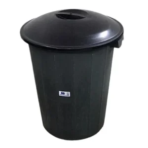 BALDE COM TAMPA 200L PRETO - MERCONPLAS