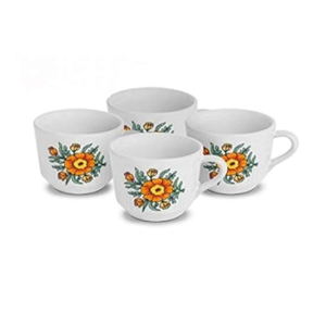 Jogo de Xicara para Café de Porcelana 4Peças