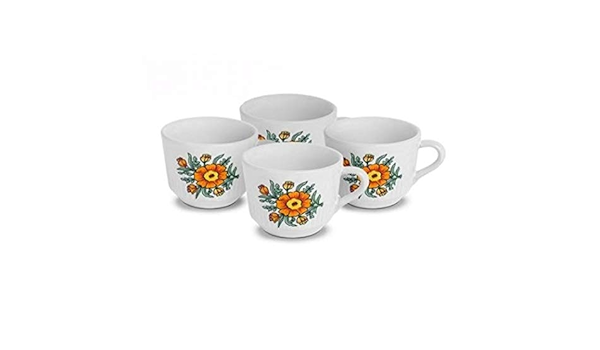 Jogo de Xicara para Café de Porcelana 4Peças