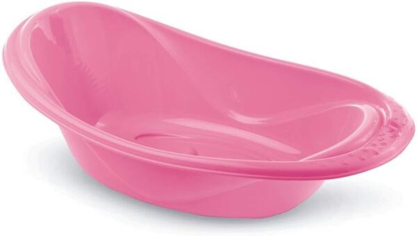 Banheira Adoleta Bebê Rosa 20L Confortável, Segura e Resistente.
