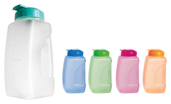 GARRAFA ÁGUA COLOR RETANGULAR 1 LITRO - LUMMAR