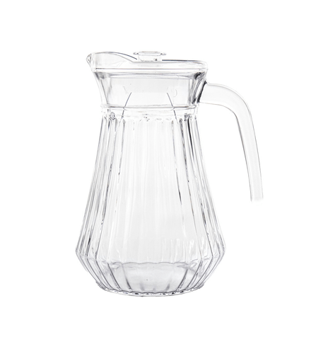 Jarra de Vidro Cristal COM TAMPA 1300ML