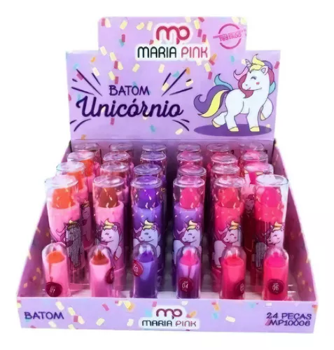 Batom Unicórnio Maria Pink