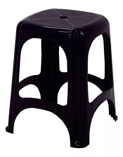 BANQUETA DE PLASTICO PRETA - TRAMONTINA