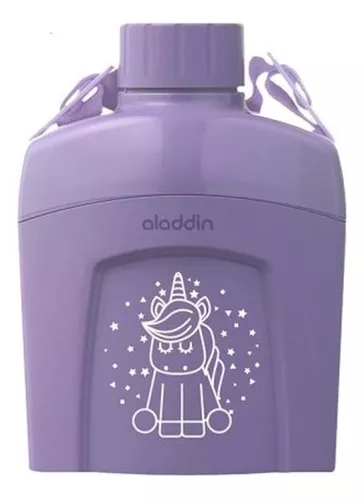 Garrafa Térmica Cantil Infantil Aladdin 600ml Lilas