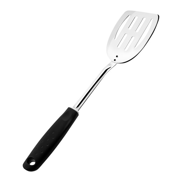 Espátula Vazada Para Fritura 36cm em Aço inox