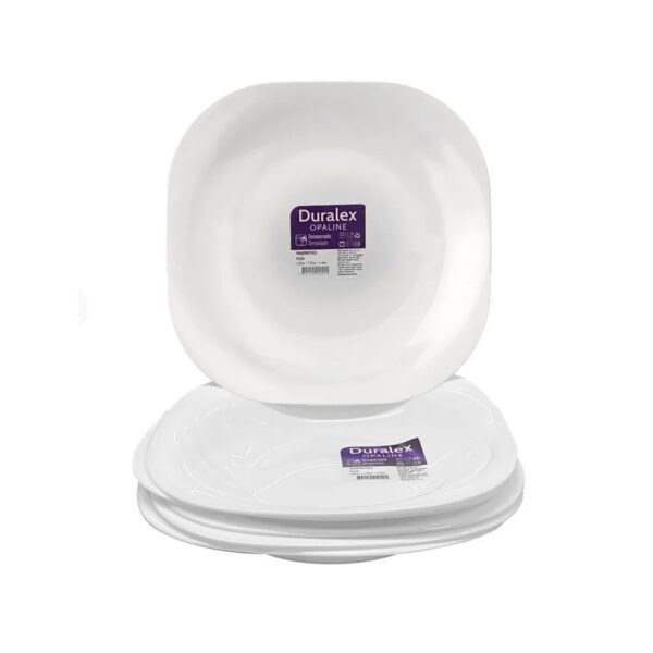 Prato Quadrado Raso  Duralex 19,7cm