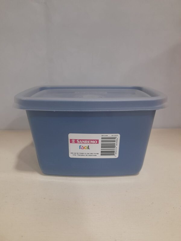 Pote Quadrado Plástico Sanremo 530ML