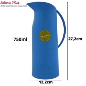 Garrafa de Café Térmica Aladin Futura Plus 750ml Azul