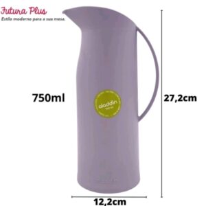 Garrafa de Café Térmica Aladin Futura Plus 750ml Lilás