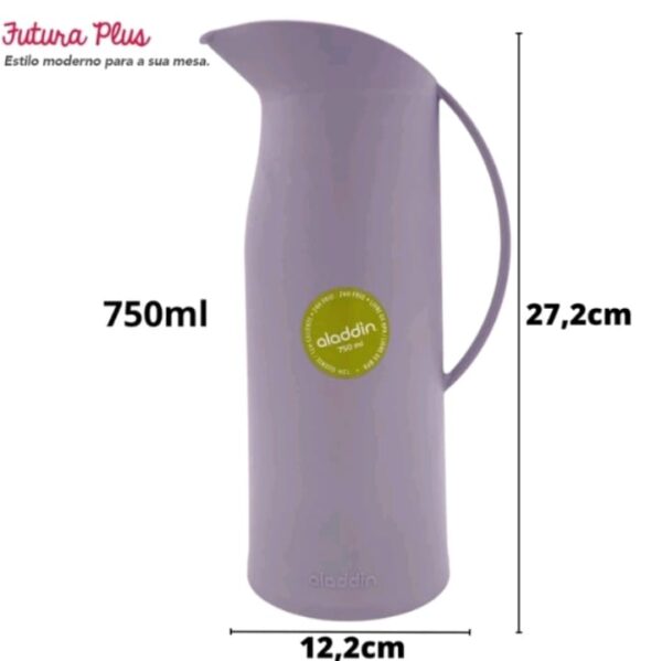 Garrafa de Café Térmica Aladin Futura Plus 750ml Lilás