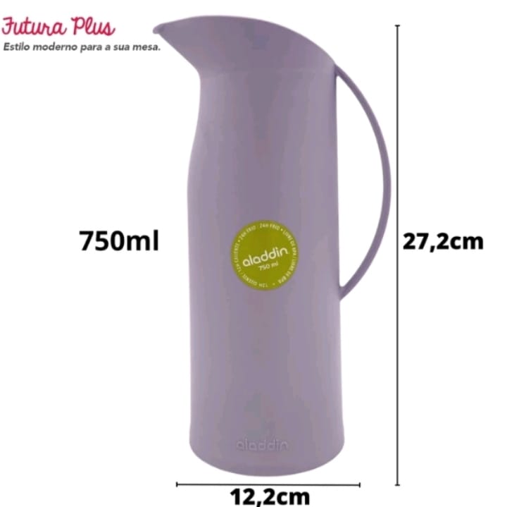 Garrafa de Café Térmica Aladin Futura Plus 750ml Lilás