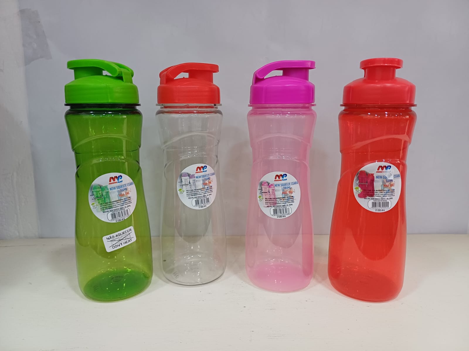 Garrafa Plástico New Squeeze Ceara Sortida 500ml