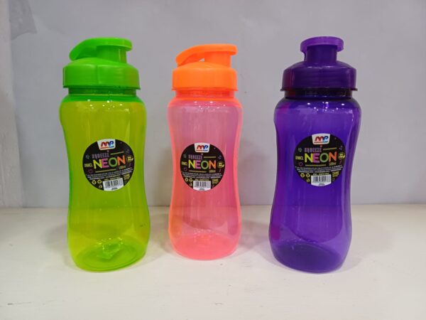 Garrafa Plástico Squeeze Neon Sortida 500ml