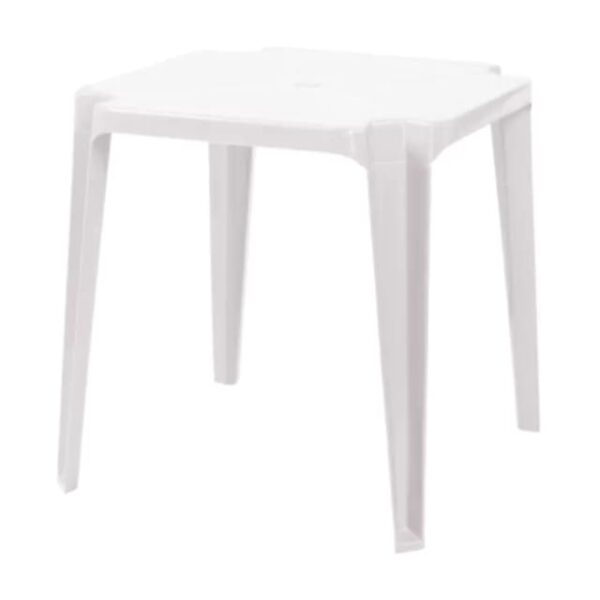 MESA PLÁSTICA QUADRADA 70X70 BRANCA - IBAP