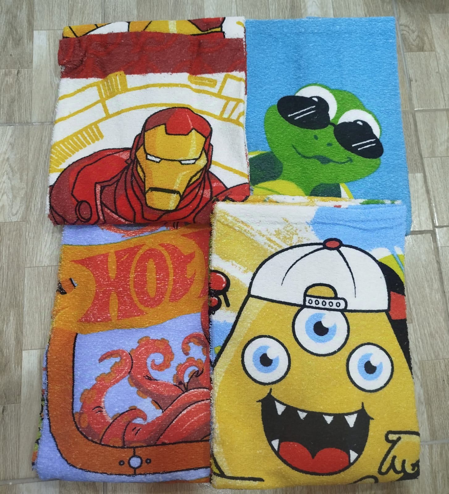 Toalha Infantil Felpuda Divertida Masculina 60cm x 1,10m