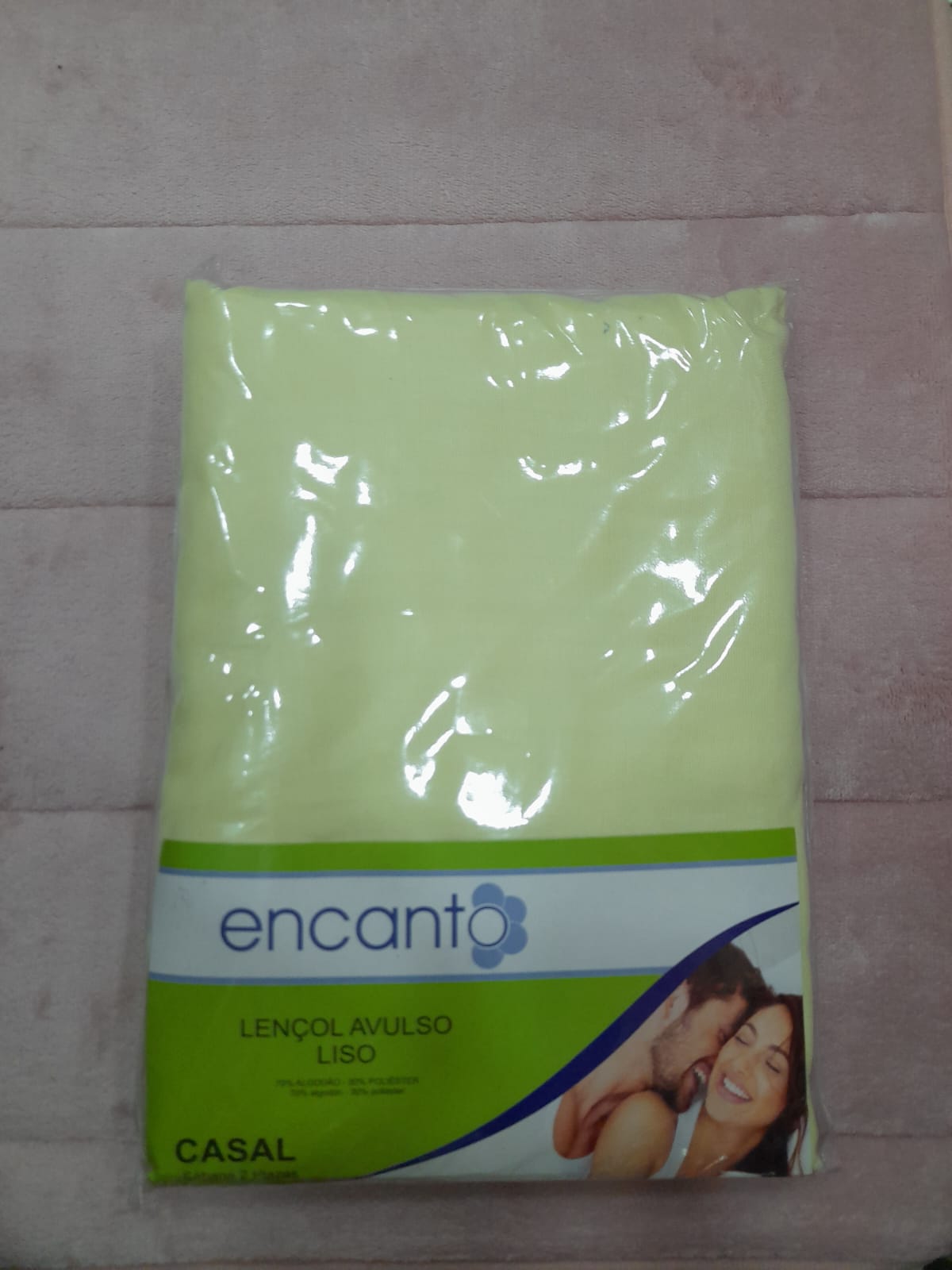 Lençol Avulso Liso Casal Amarelo 2,00m x 2,40m