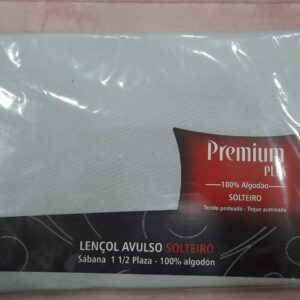 Lençol Avulso Solteiro Premium Plus Cinza 1,60m x 2,50m