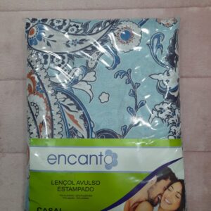 Lençol Avulso Liso Casal Estampado 2,00m x 2,40m