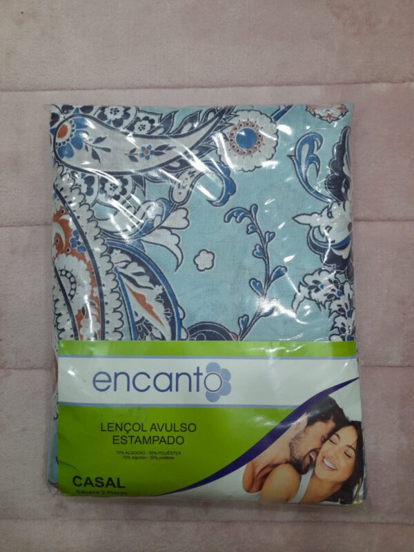Lençol Avulso Liso Casal Estampado 2,00m x 2,40m