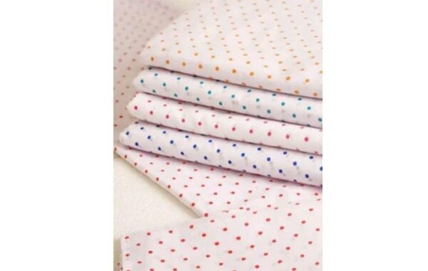 Lençol Avulso Casal Plano Estampa de Bolinha Sortida 2,00 x 2,20m