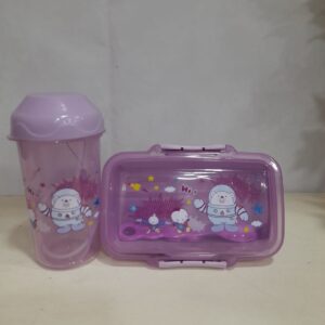 Kit Infantil Garrafa e Pote PP MCasa Lilas