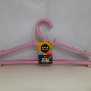 Kit Cabide Infantil 3UN Rosa
