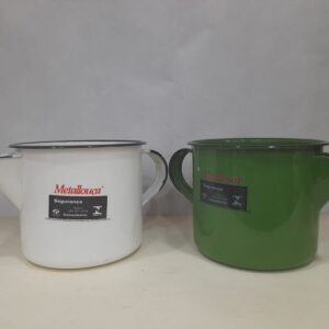 Caneca Leiteira Com Bico Esmaltada de Ágata 1UN