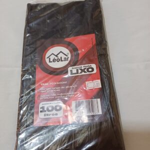 SACO PARA LIXO 100 LITROS - pacotes c/ 5 unid