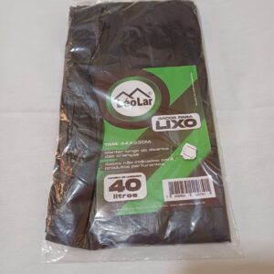 SACO PARA LIXO 40 LITROS - pacotes c/ 10 unid