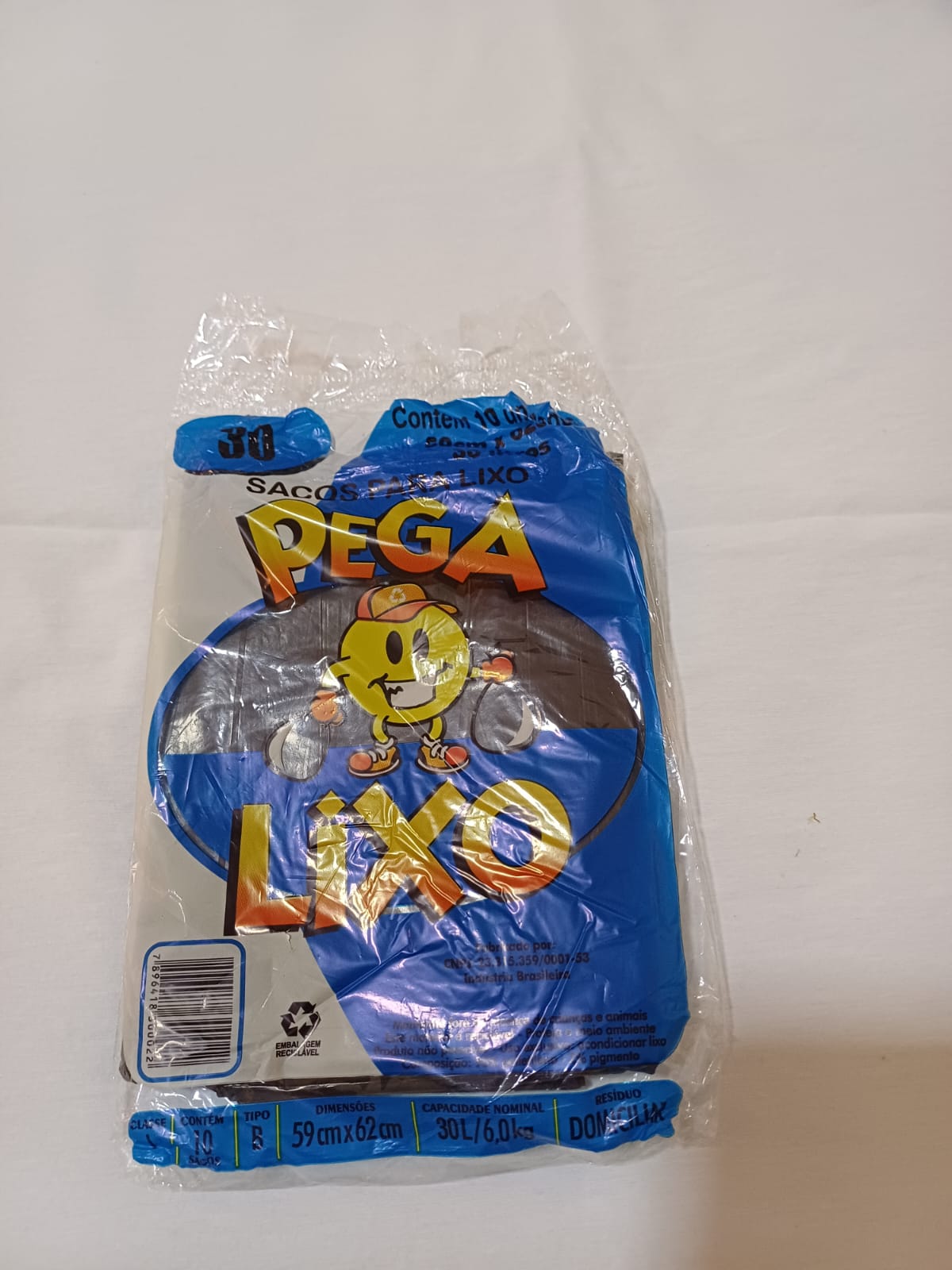 SACO PARA LIXO 30 LITROS - pacotes c/ 10 unid