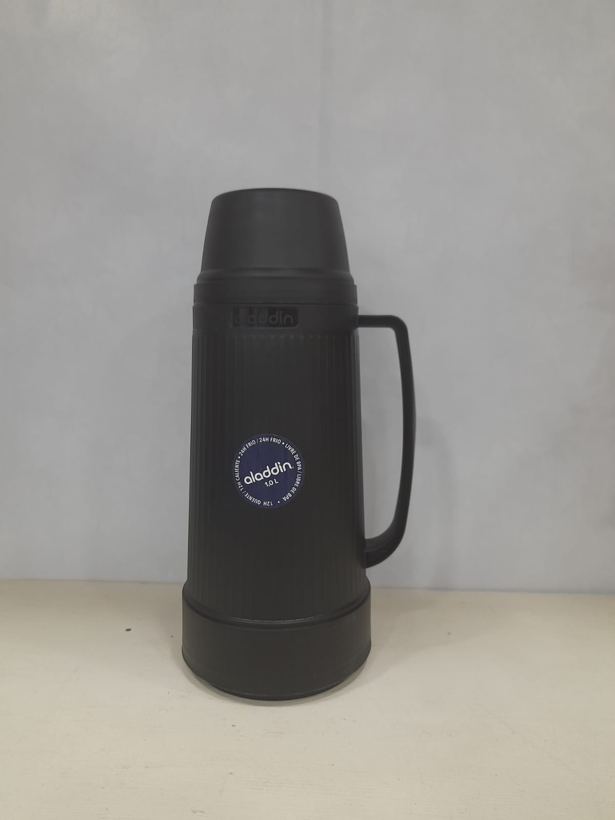 Garrafa de Café Térmica Aladin Ares 1L Preta