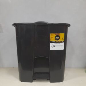 Lixeira de Plástico C/Pedal Retangular Preto 8L Arcaplast