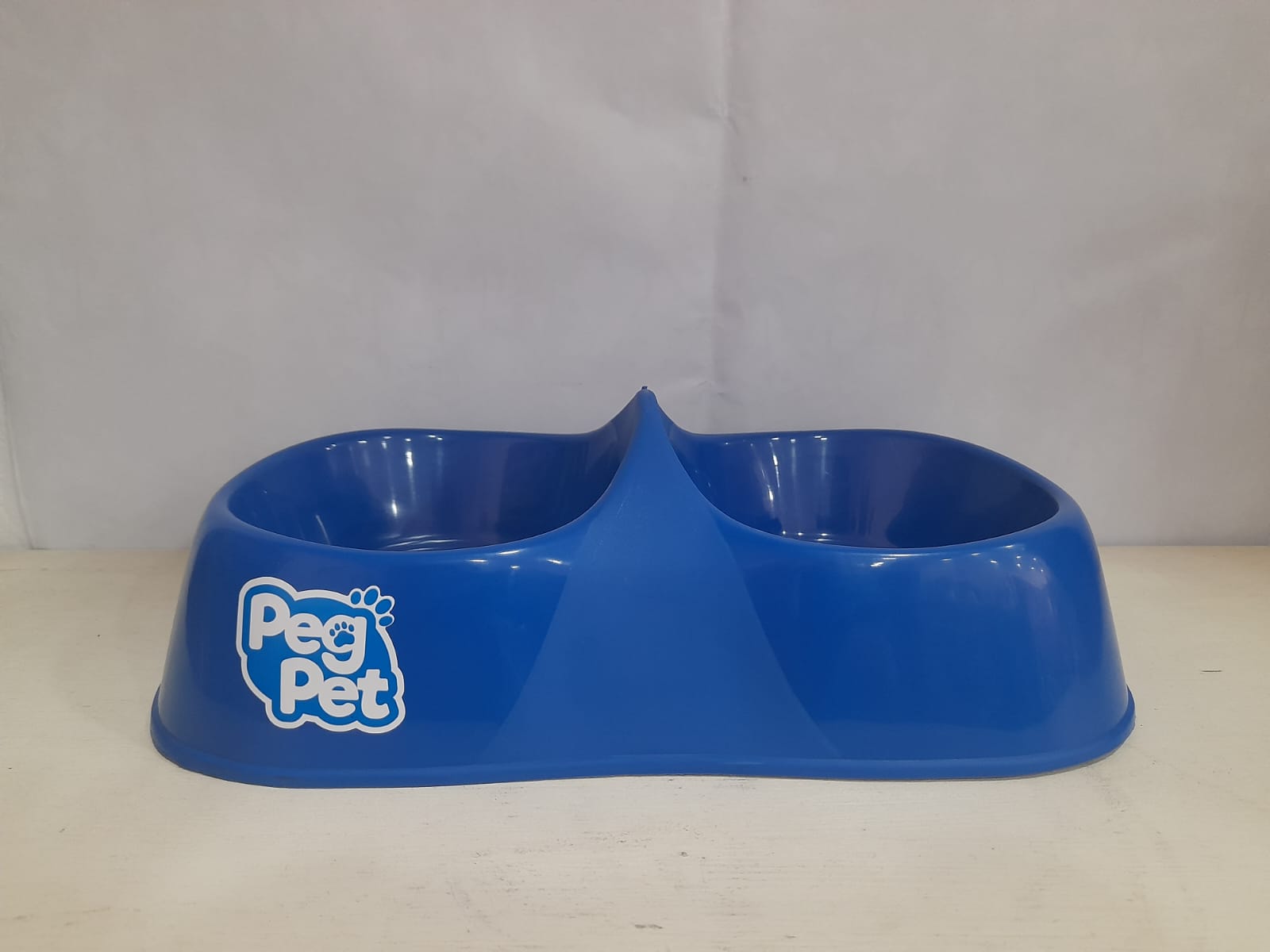 Comedouro Duplo Pet Azul