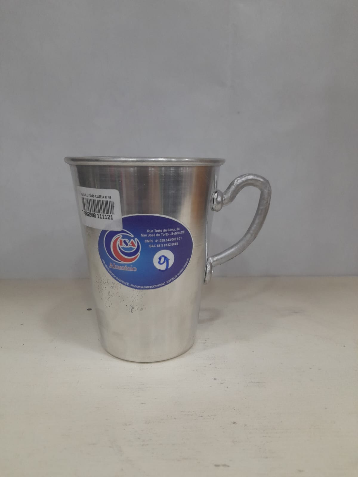 Copo de Alumínio C/Azeia  N9
