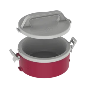 Marmita Térmica Tekcor 1,5l Cinza C/Vermelho