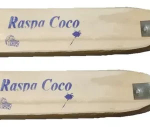 Raspa Coco de Madeira e Alumínio