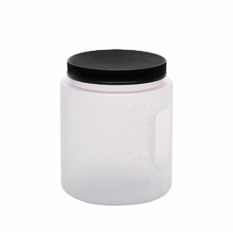 Pote Mantimento Tampa Rosa 2L Preto
