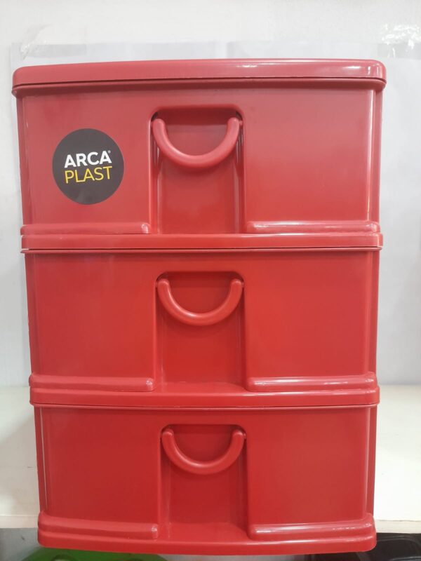 Organizador Grande Cor Vermelha 32Alt 35Comp 24Larg