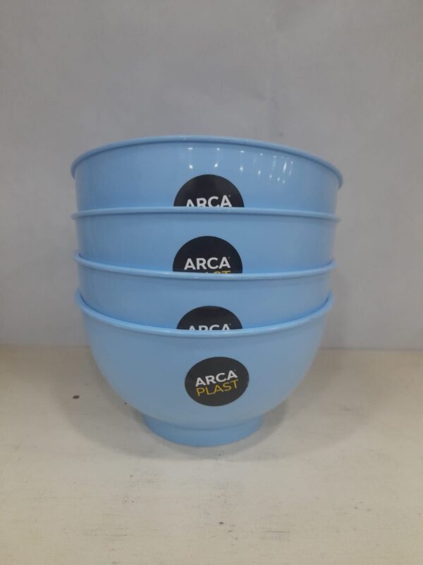Tigelas Kit com 4peças de Plástico Arca Plástico Cor Azul