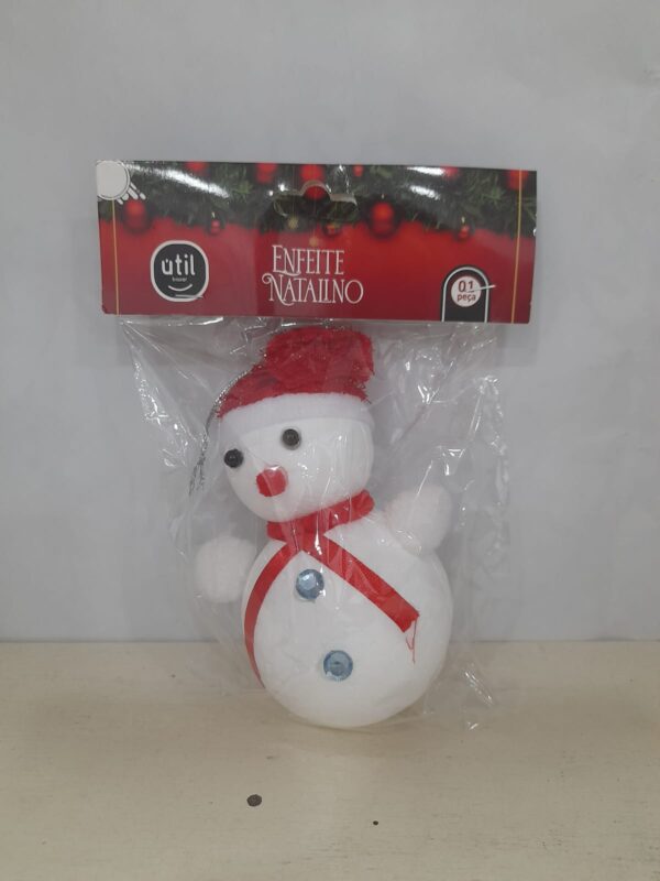 Enfeite Natalino Boneco de Neve