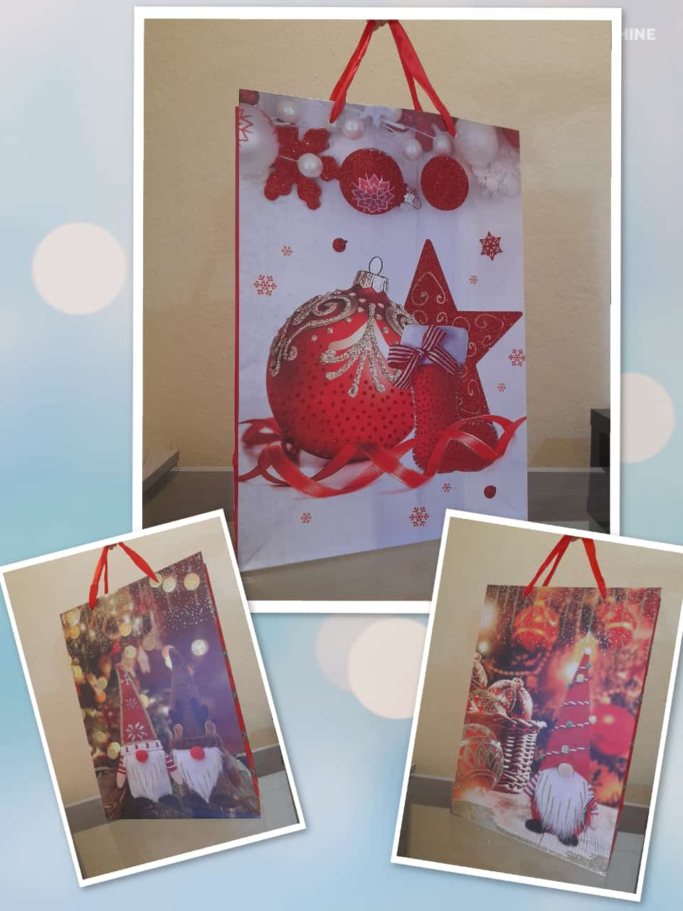 Sacolas Natalina Para Presente Tamanho G