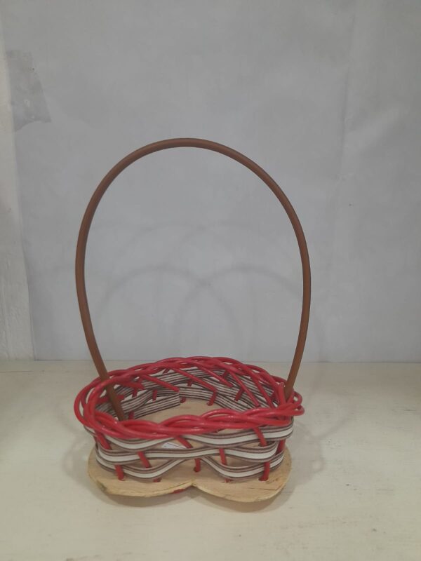 Cesta de Junco 10x13 Coração