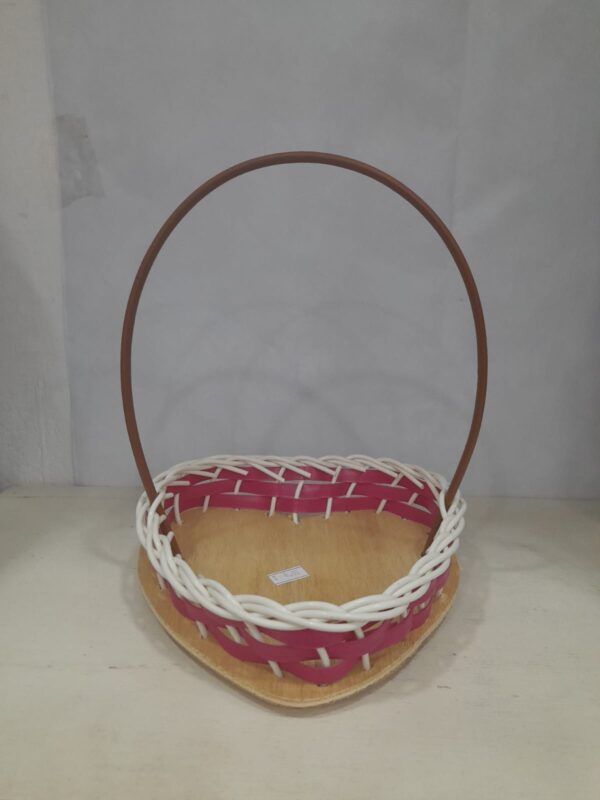 Cesta de Junco 18x18 Sortida Coração