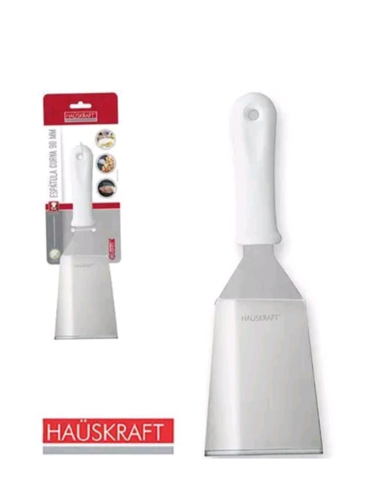 Espátula Curva 90mm Aço Inox