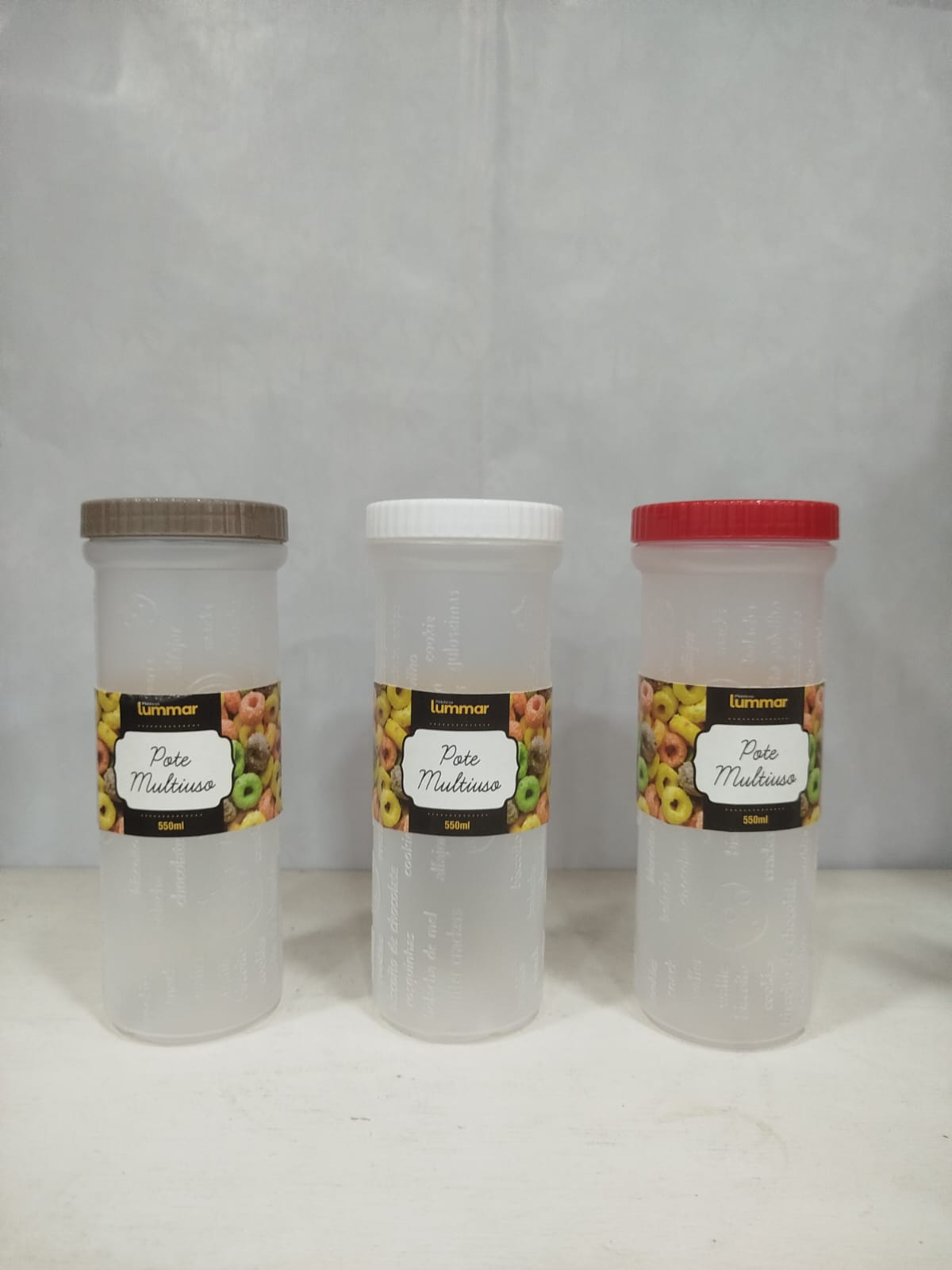 Pote Multiuso 550ml Lummar Colorido