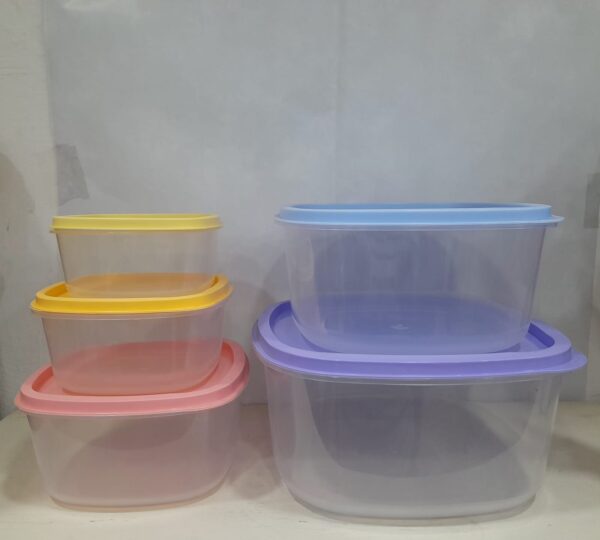 Conjunto de 5Potes Quadrado Colorido - Image 2