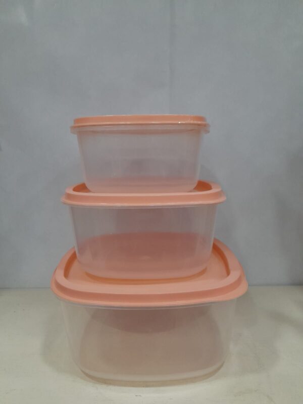 Conjunto de 3Potes Quadrado