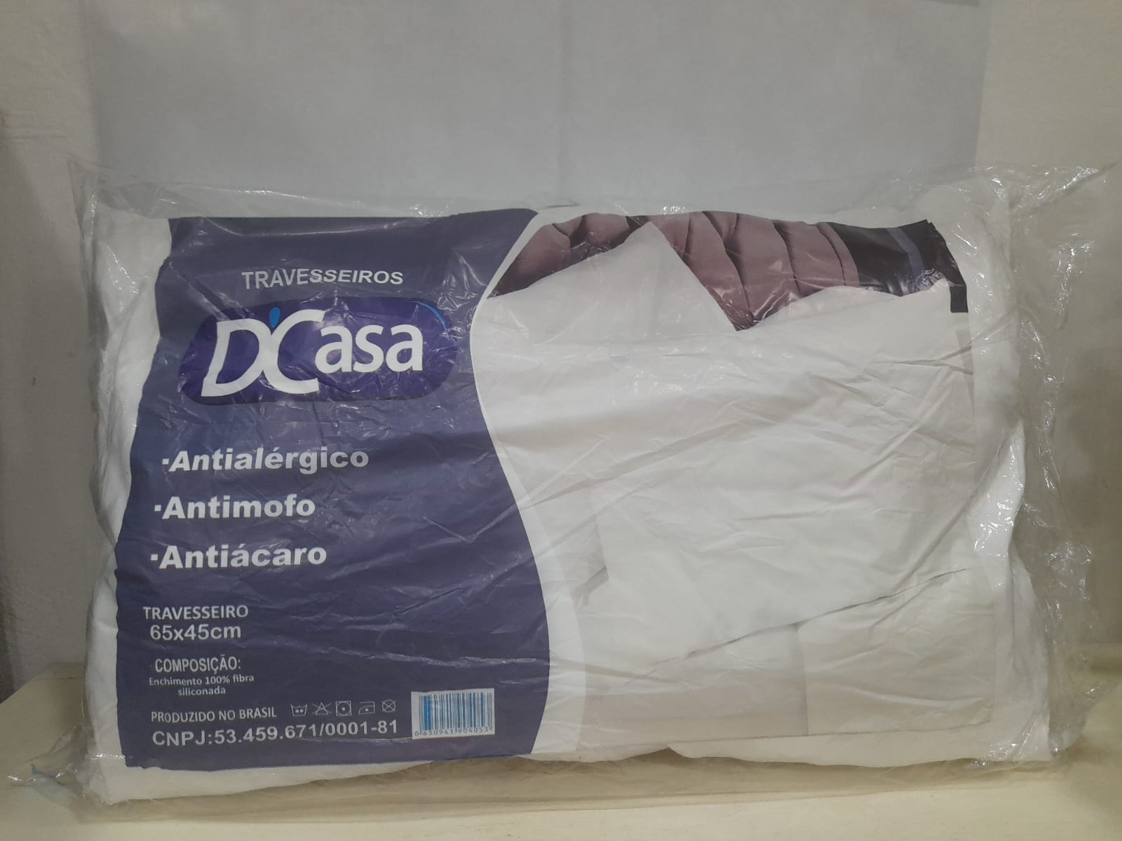Travesseiro DCasa 65x45cm